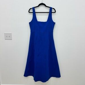 Tuckernuck Azure Jersey Double Knit Julietta Dress Royal Blue
Square neck